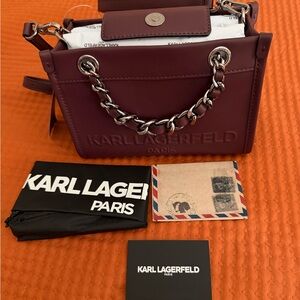 Karl Lagerfeld Paris Savoie Satchel w/dustbag